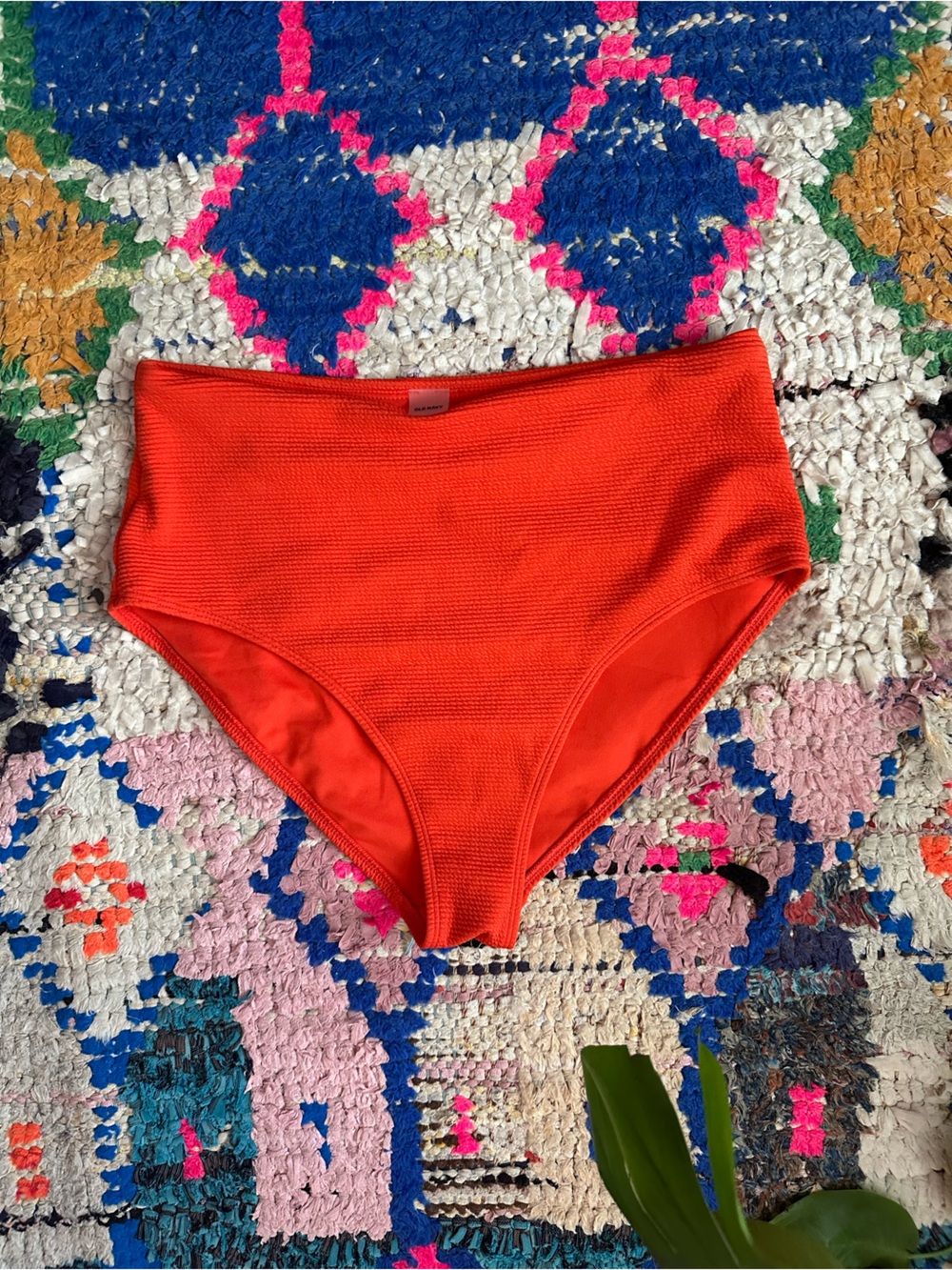 Women’s Old Navy High-Waisted Swim Bottoms - Bright Orange